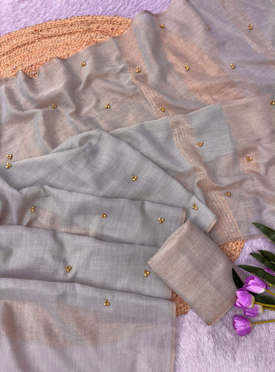 Khadi tissue silk saree