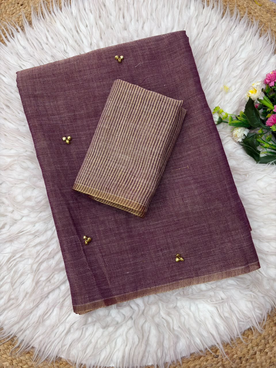Khadi tissue silk saree