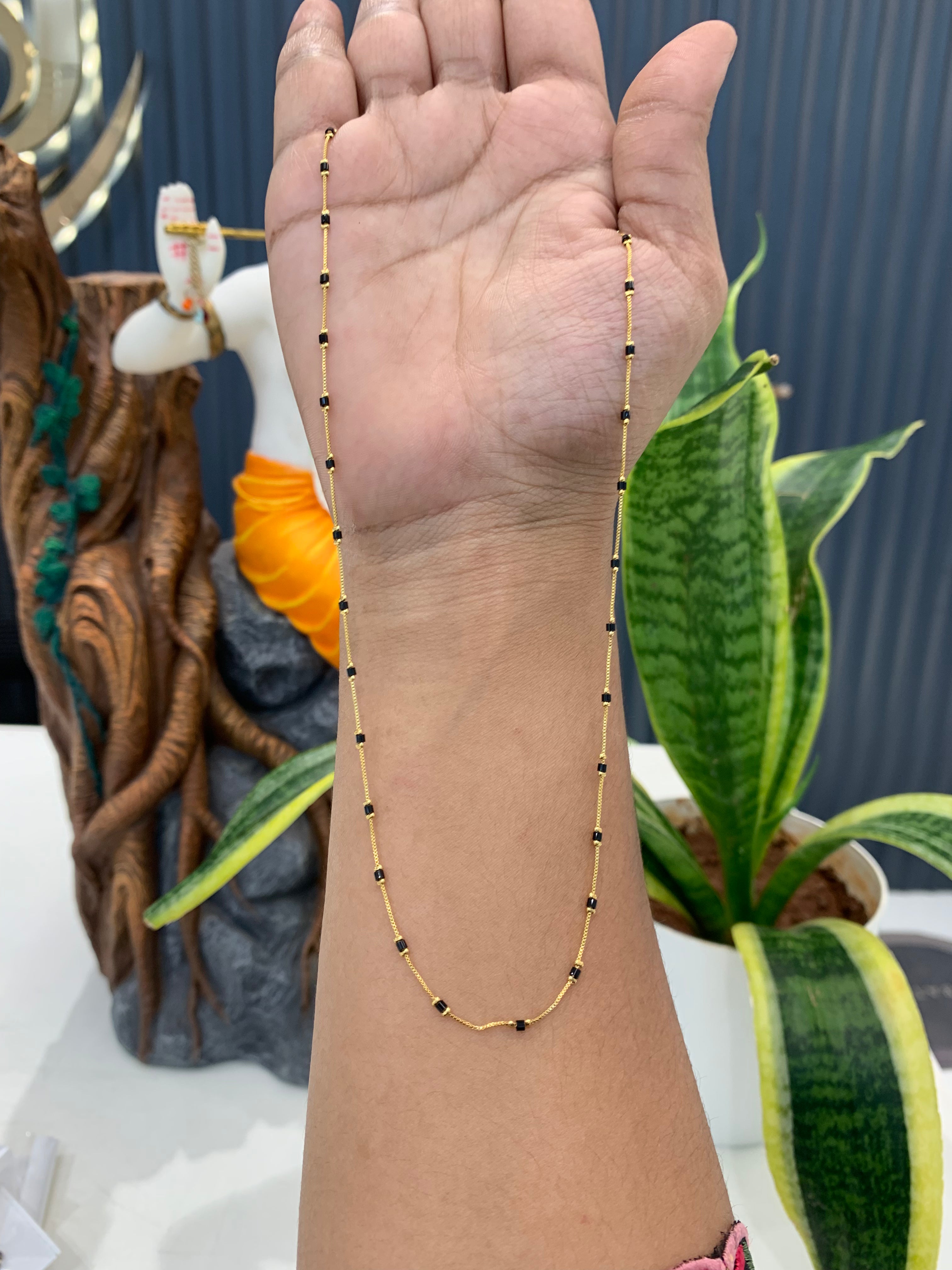 Beautiful Blackbeads chain 18 inchs long