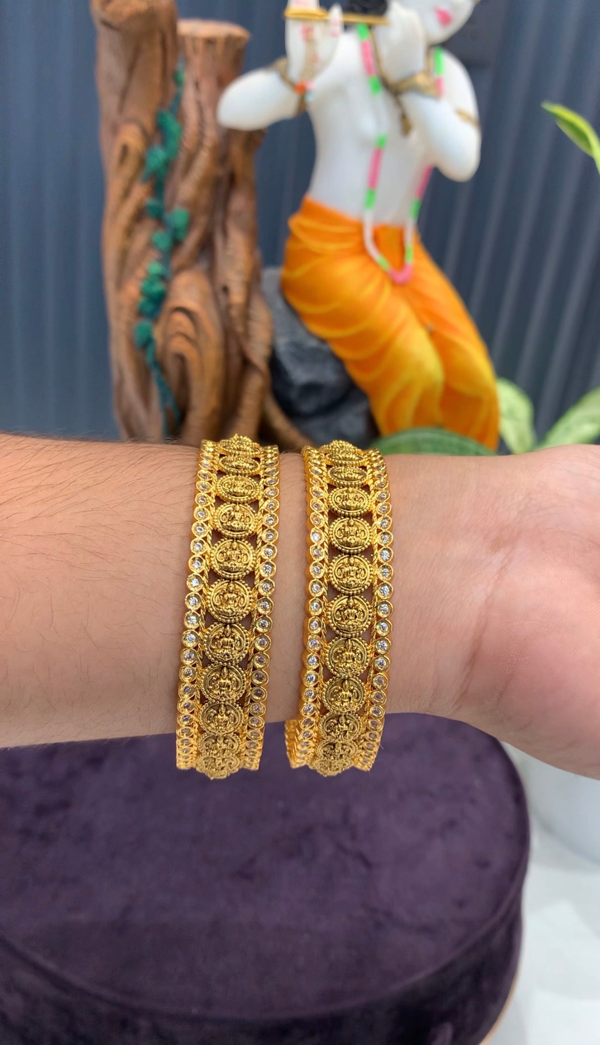 Beautiful Lakshmi kasula model bangles