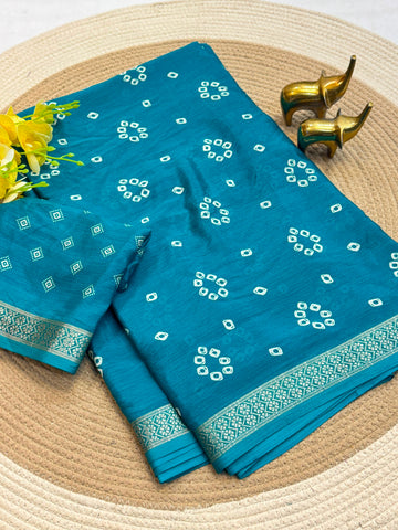 Beautiful heavy chinon silk saree
