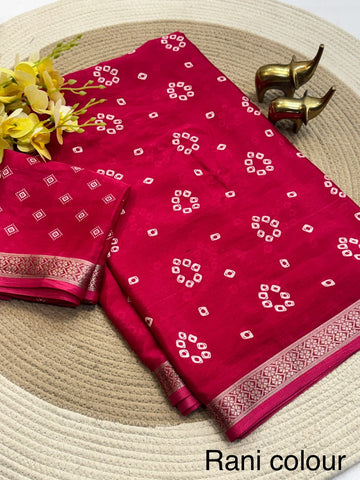 Beautiful heavy chinon silk saree