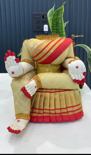 Beautiful ammavari idol (without face ) 10 to 11 inchs