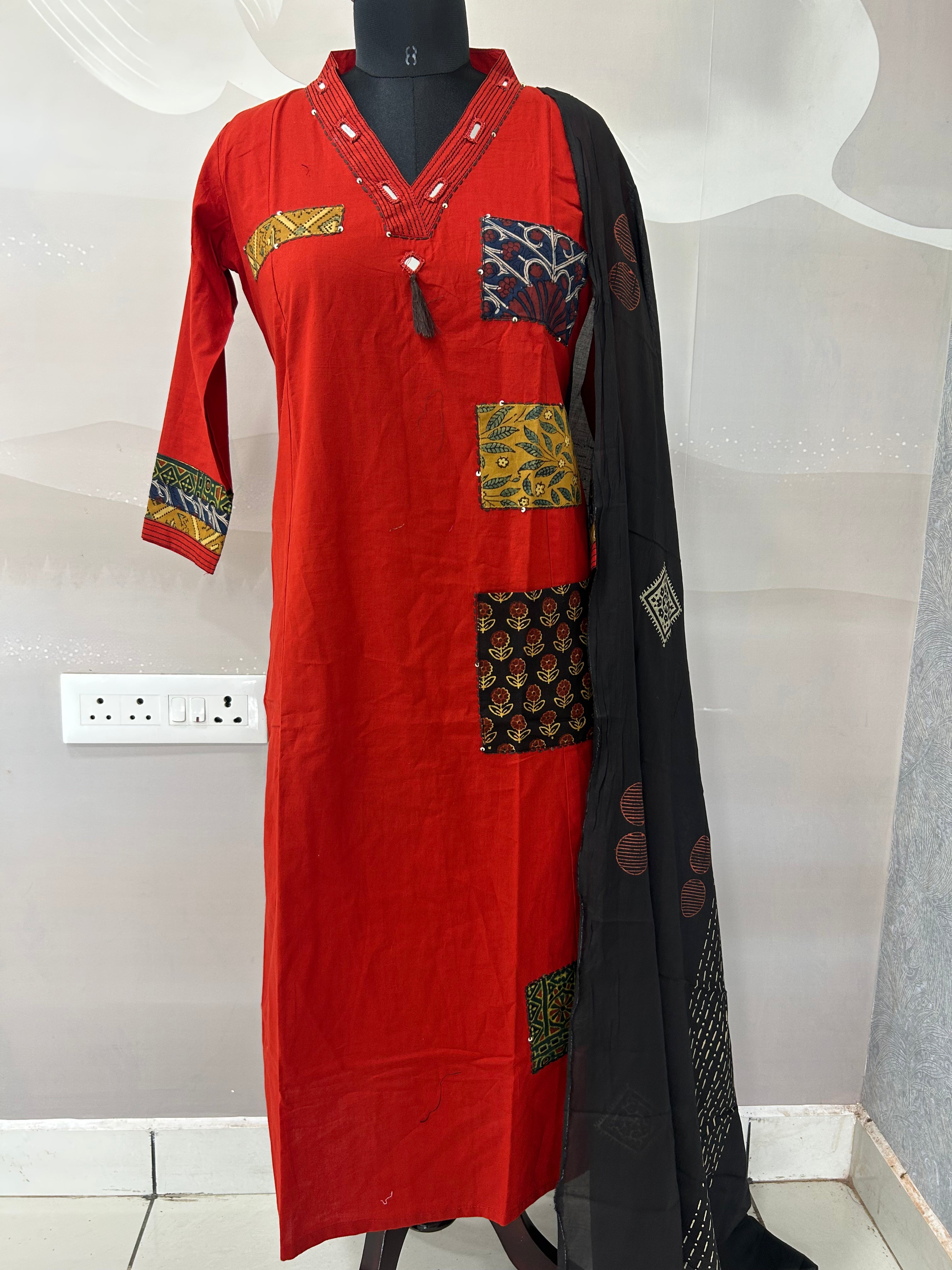 Cotton A-line 3-piece set