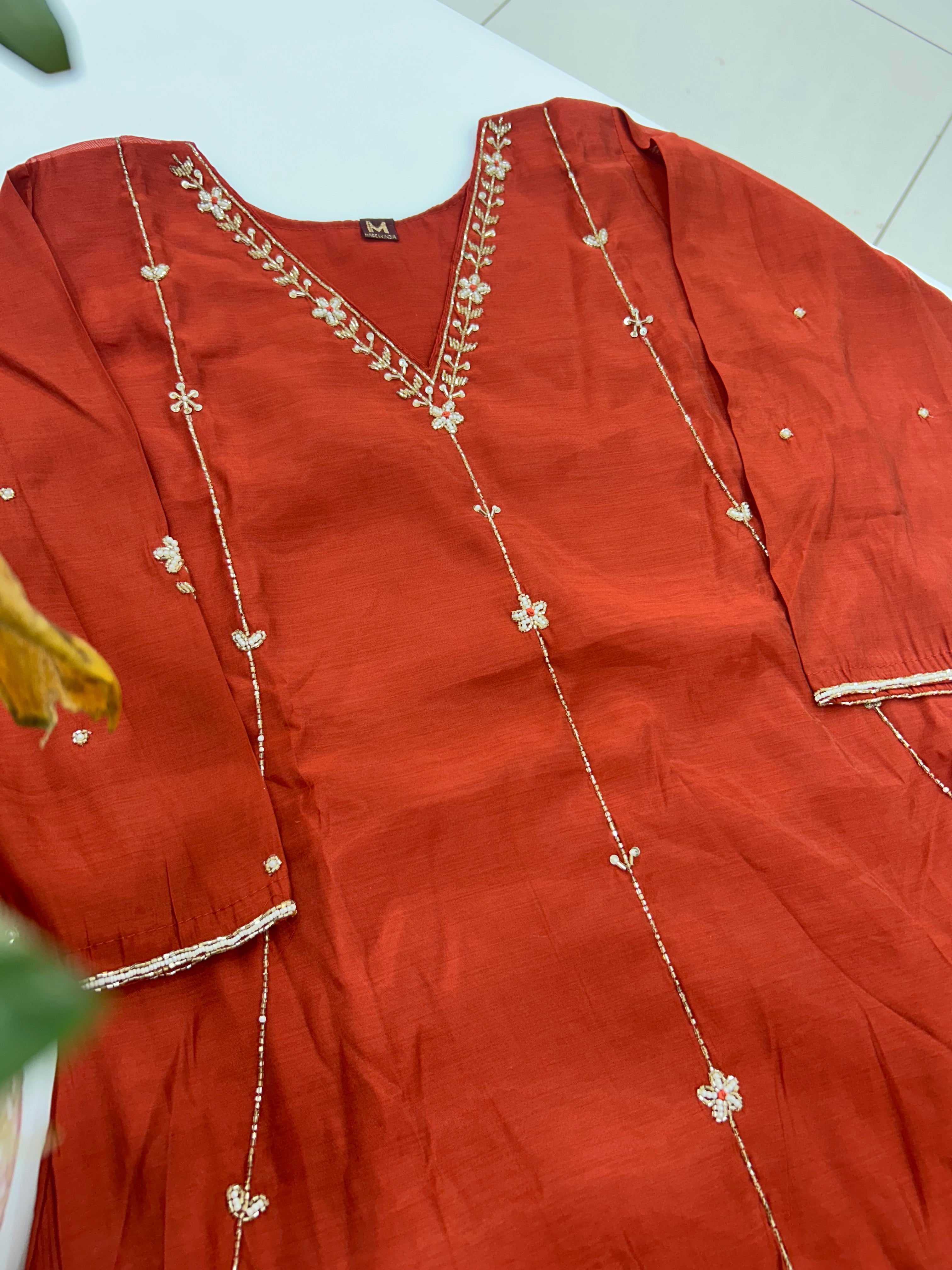 Mul chenderi A-line 3-piece set