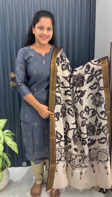 Raw silk 3-piece set