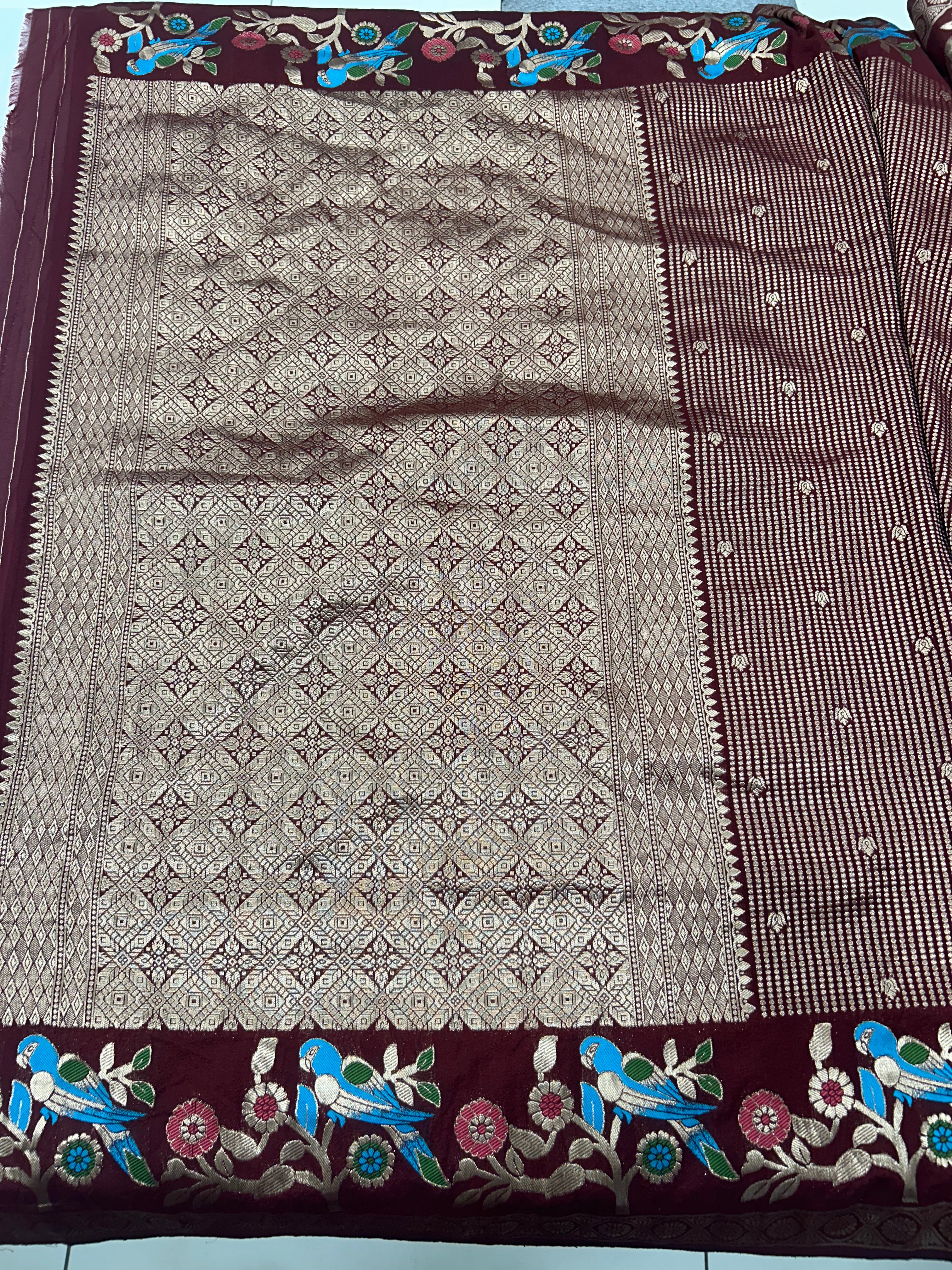 Beautiful soft georgette saree