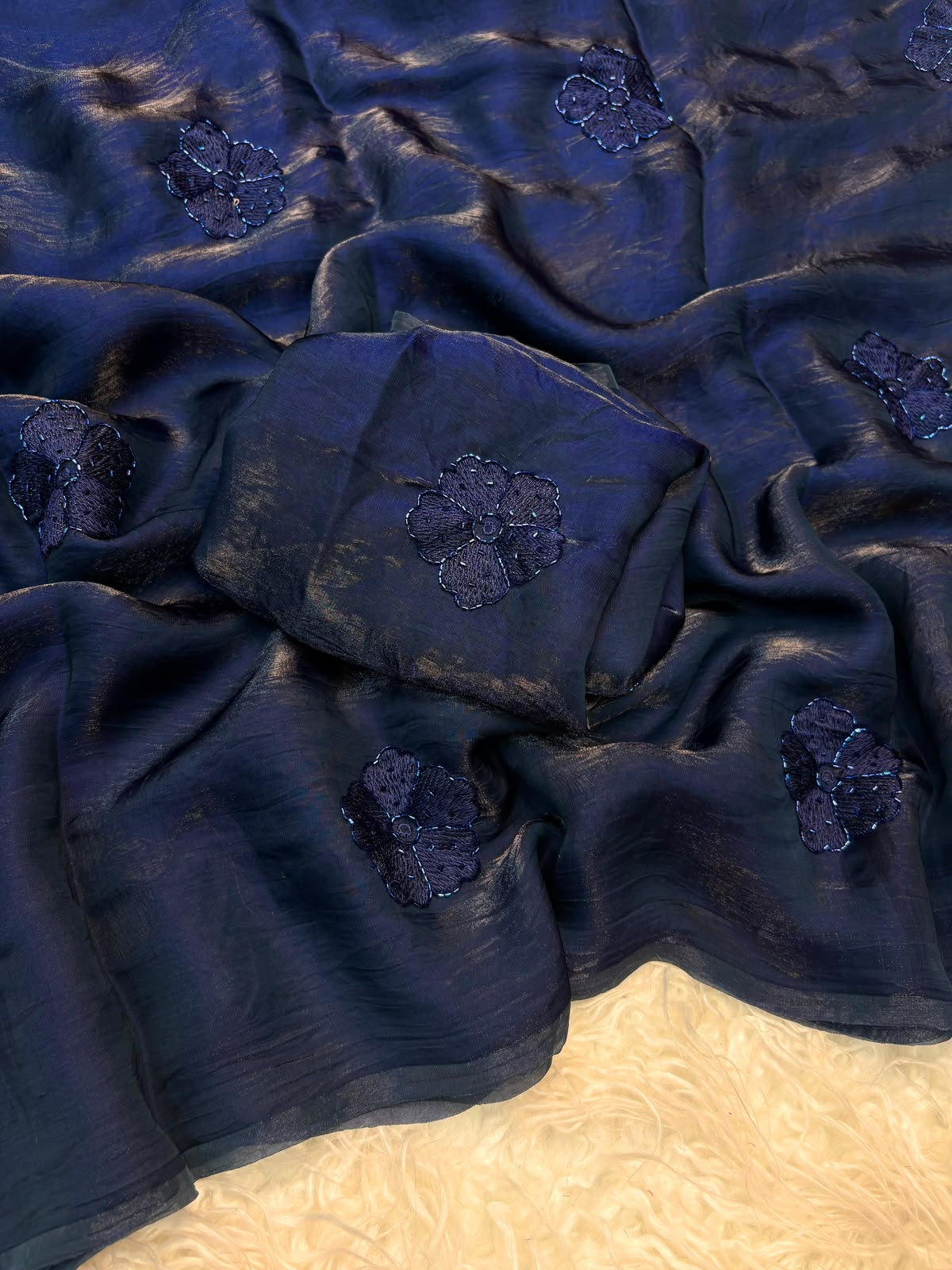 Space silk saree