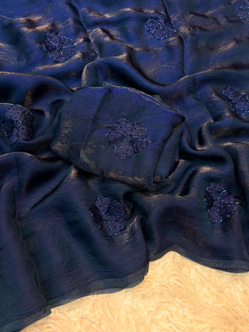 Space silk saree