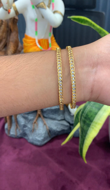 Beautiful uncut stone bangles