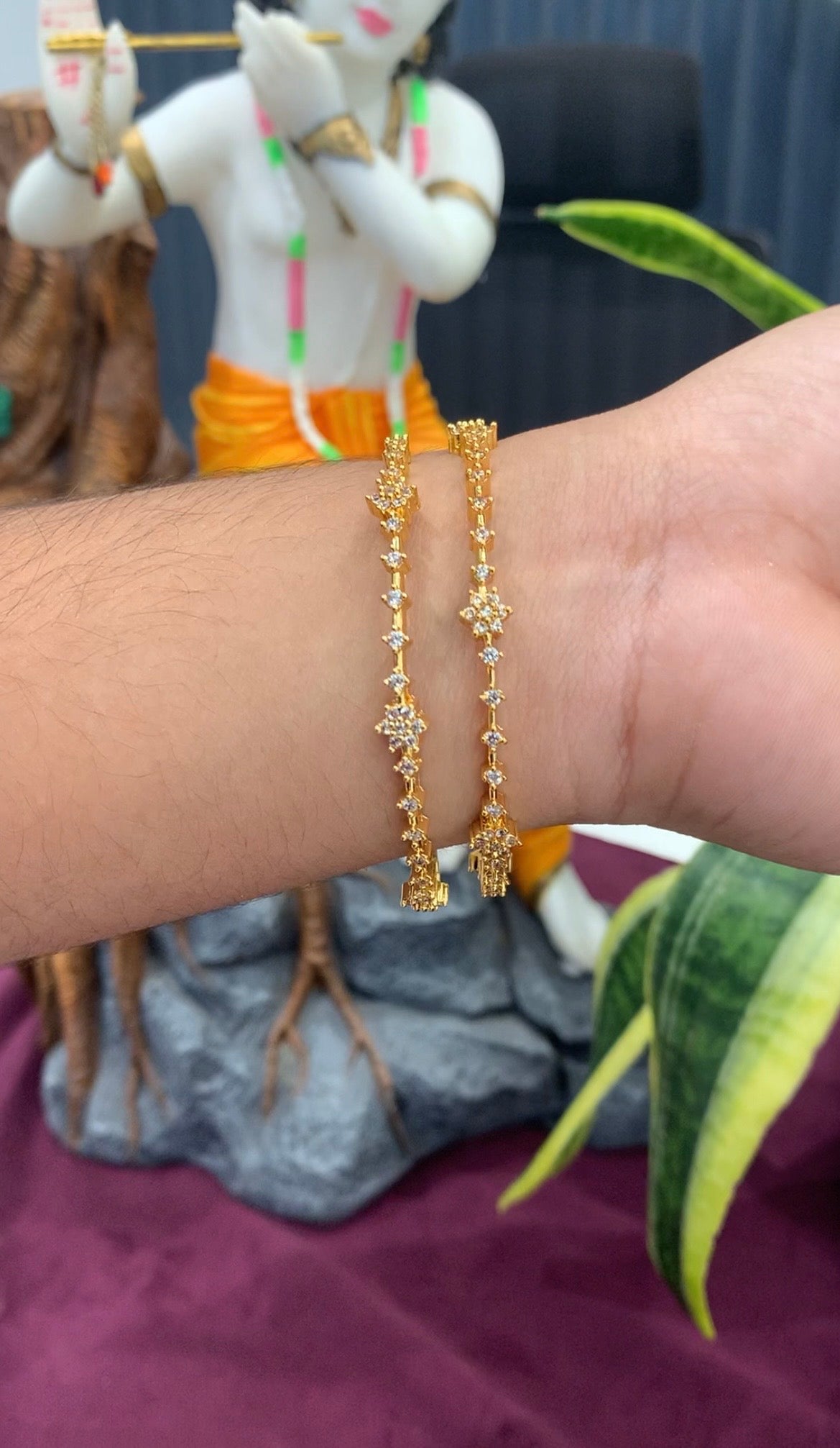 Beautiful CZ stone bangles