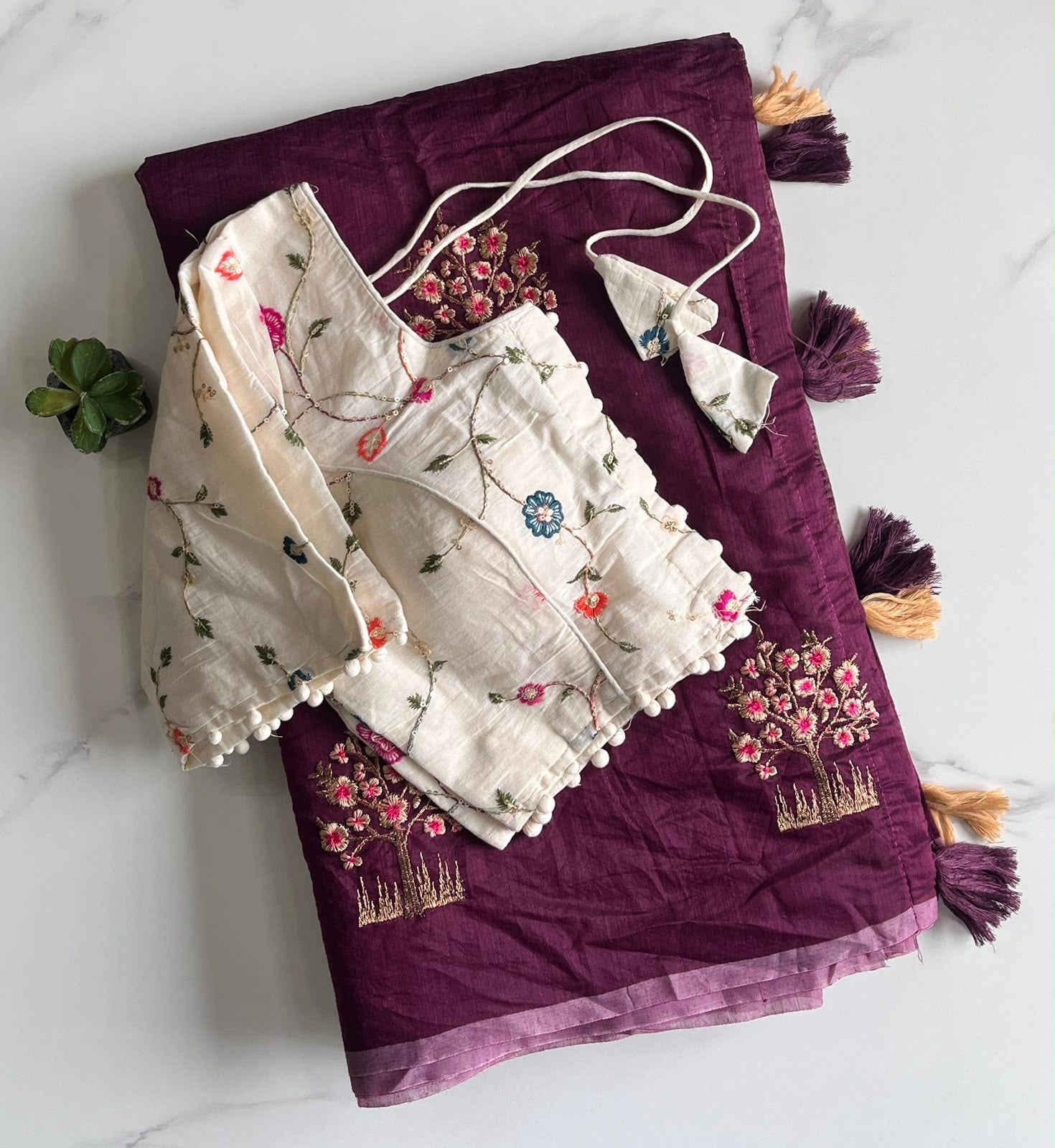 Premium chenderi saree