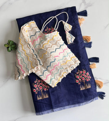 Premium chenderi saree