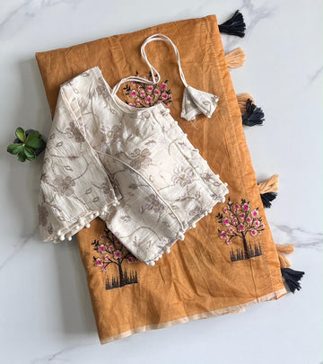 Premium chenderi saree