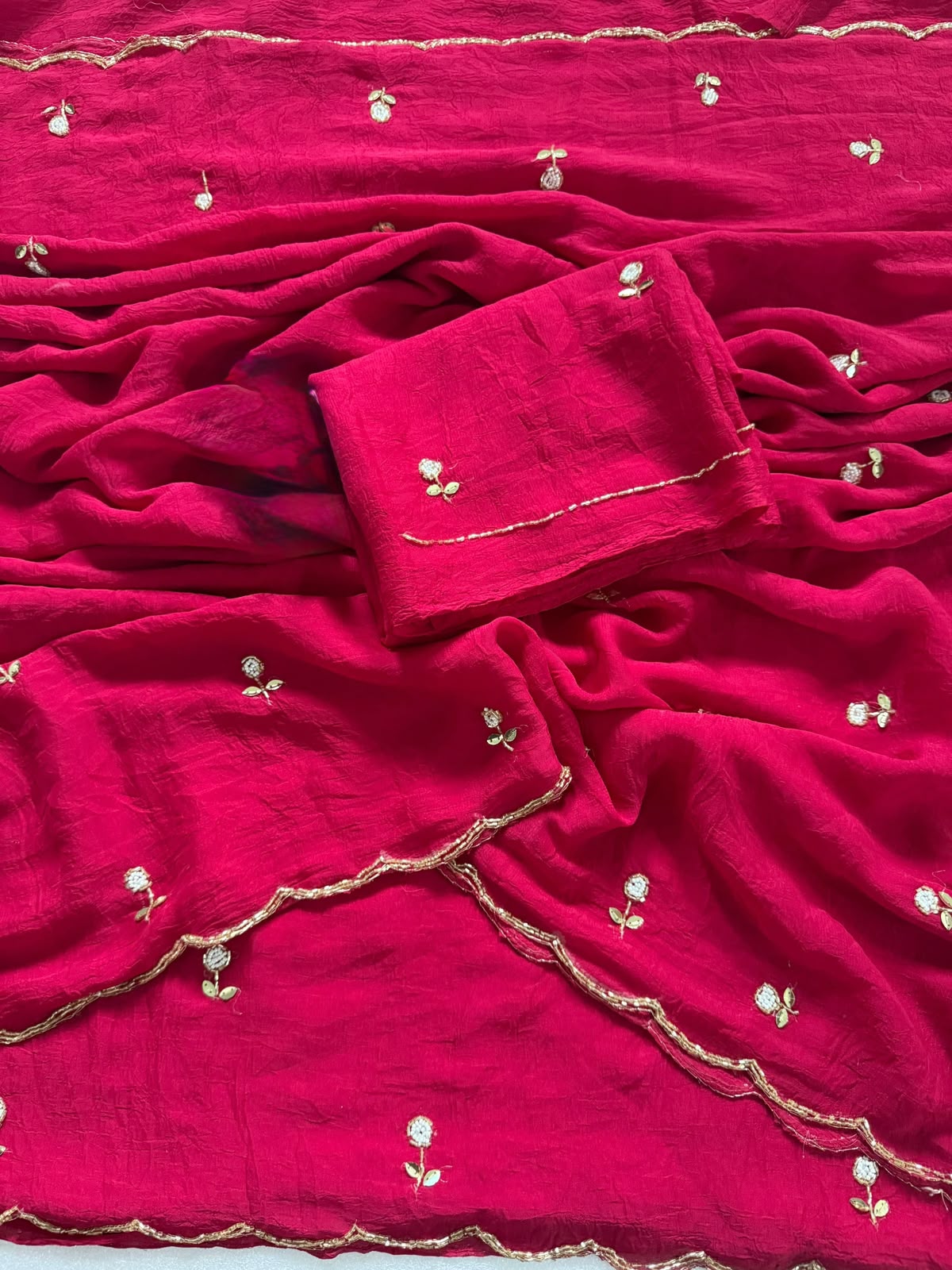 Rangoli crush saree
