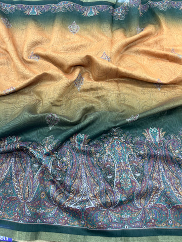 Mul chenderi saree