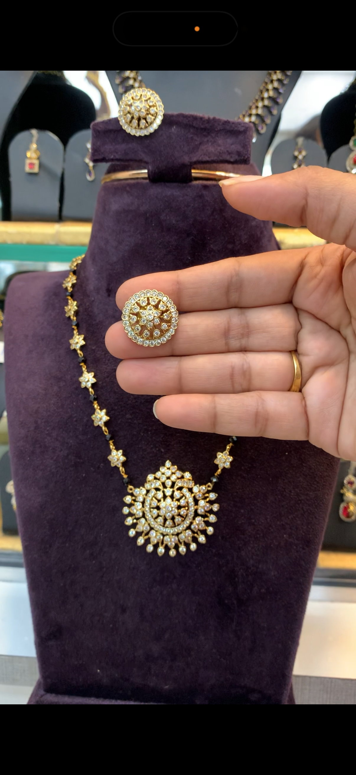 Simple Necklace with earrings
