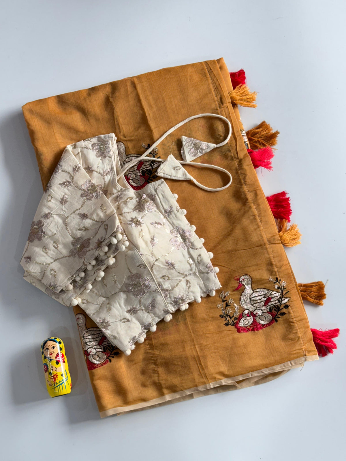 Premium mul chenderi saree