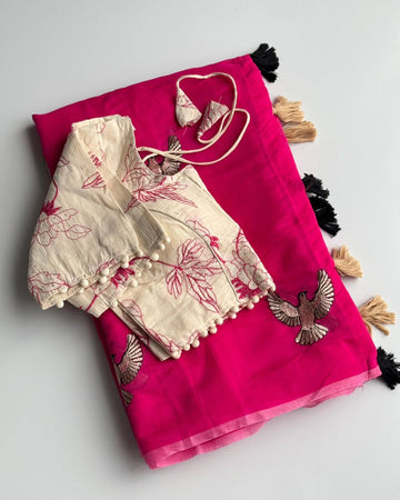 Premium chenderi saree