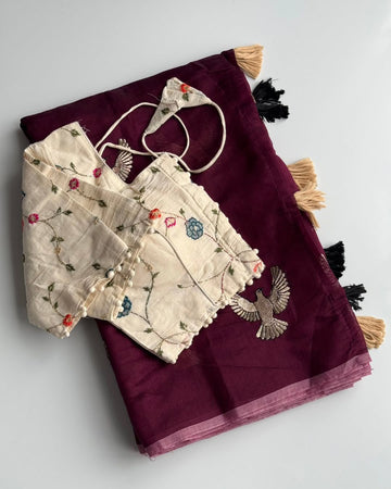 Premium chenderi saree