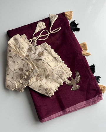 Premium chenderi saree