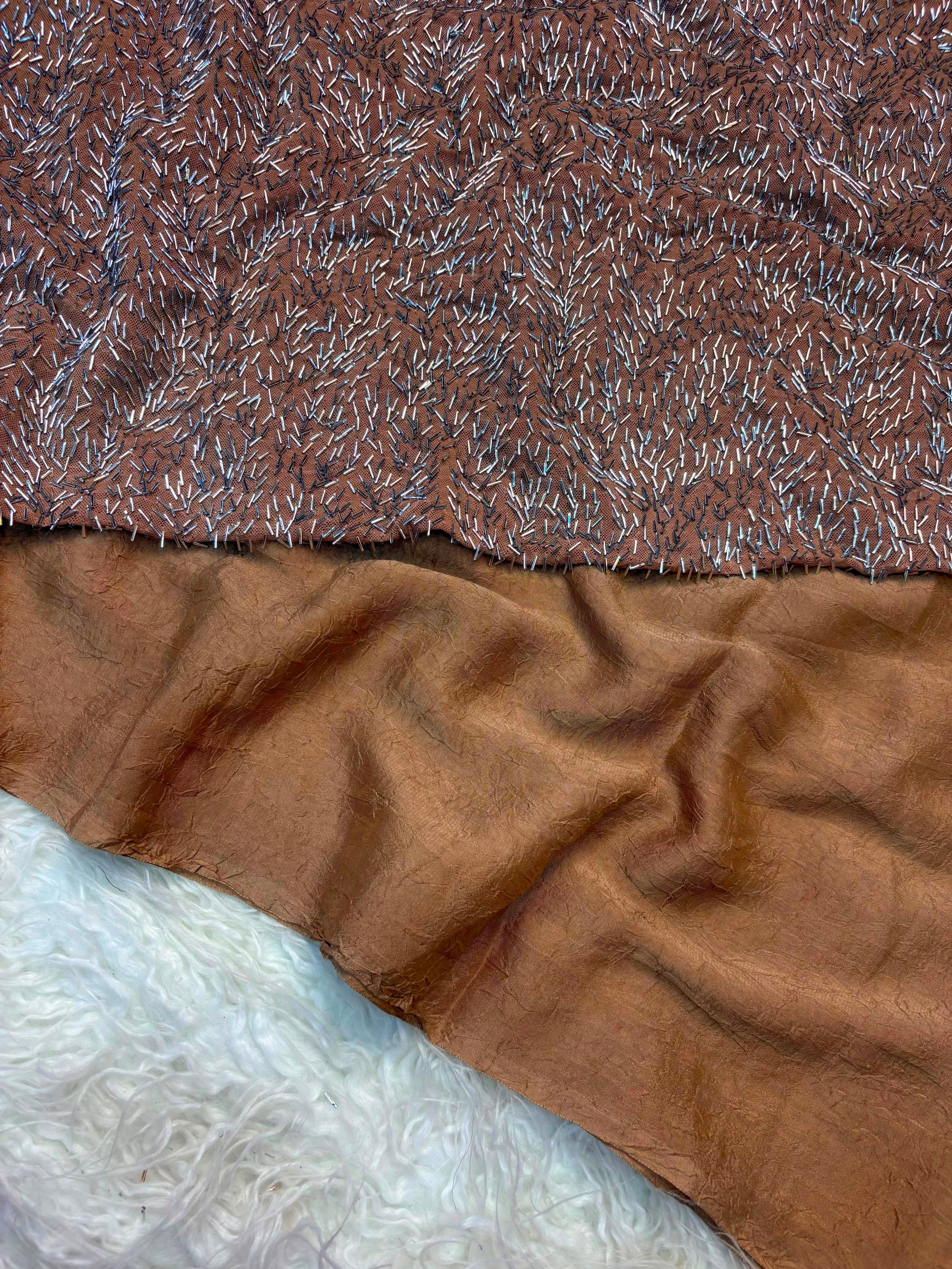 Partywear rangoli fabric saree