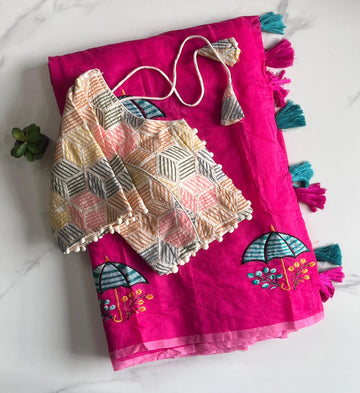 Premium chenderi saree