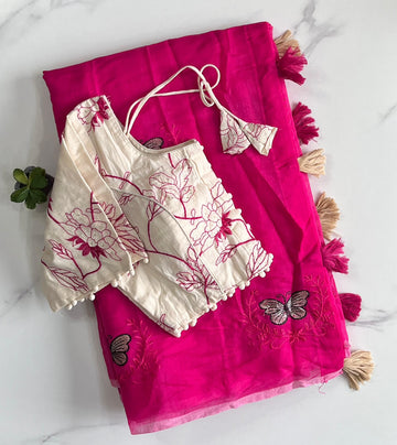 Premium chenderi saree