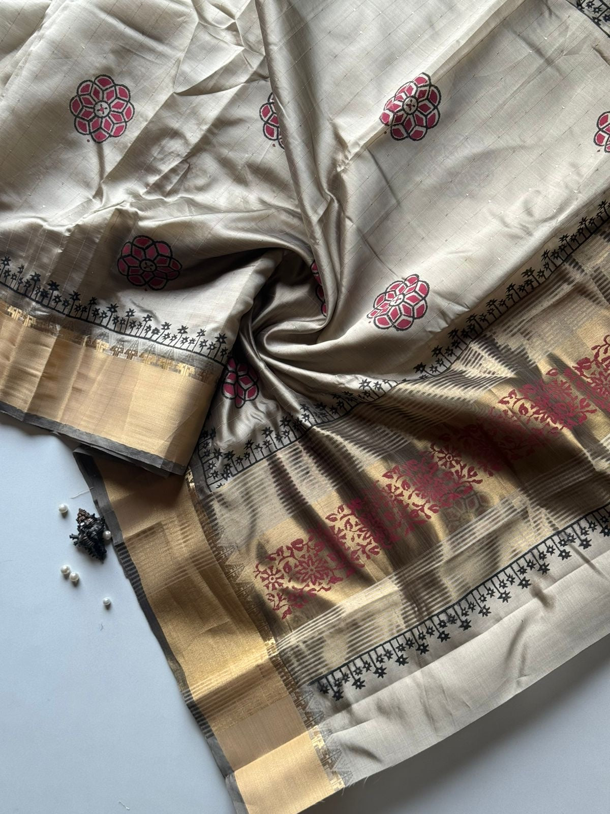 Premium soft Tusser saree