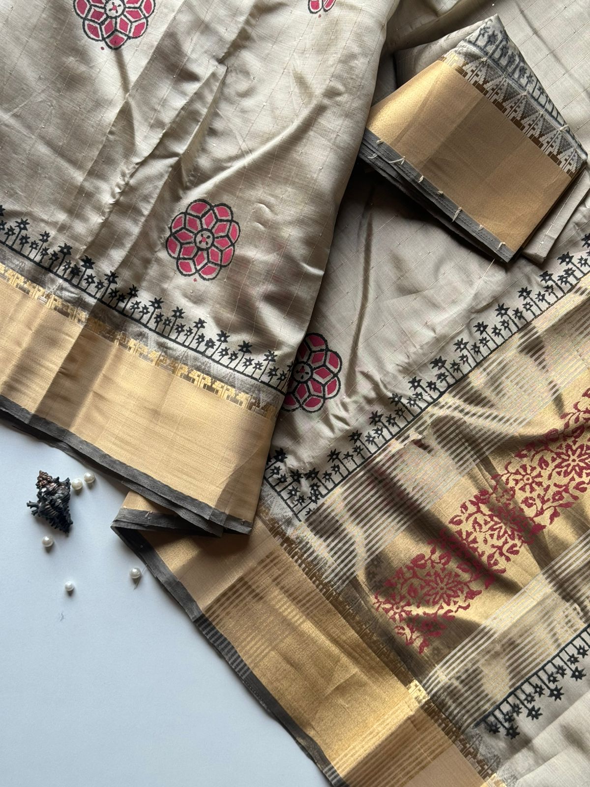 Premium soft Tusser saree