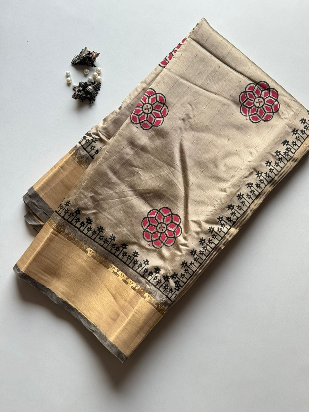 Premium soft Tusser saree