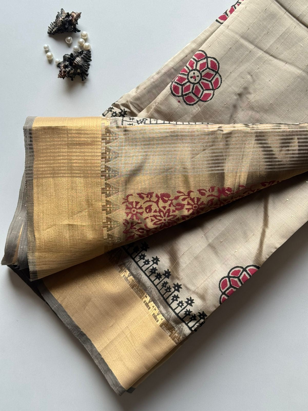 Premium soft Tusser saree