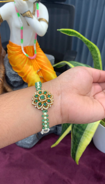 Beautiful CZ stones Rakhi