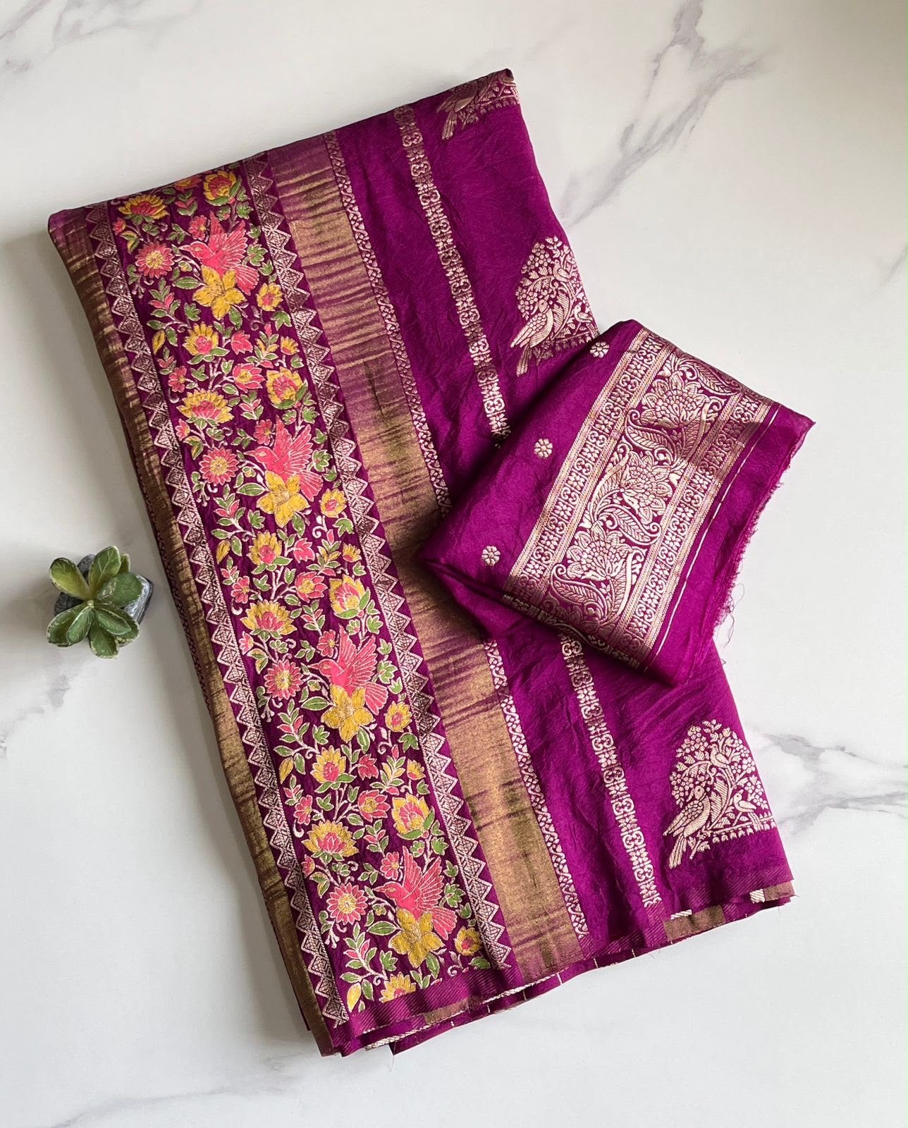 Khadi tissue paithani silk saree