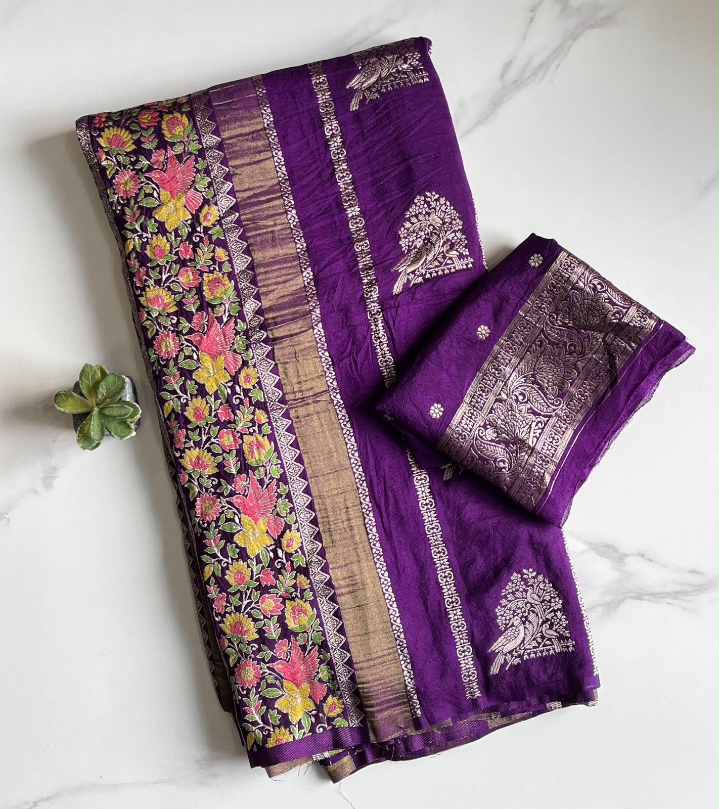 Khadi tissue paithani silk saree