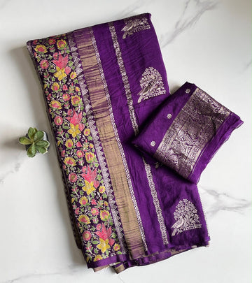 Khadi tissue paithani silk saree