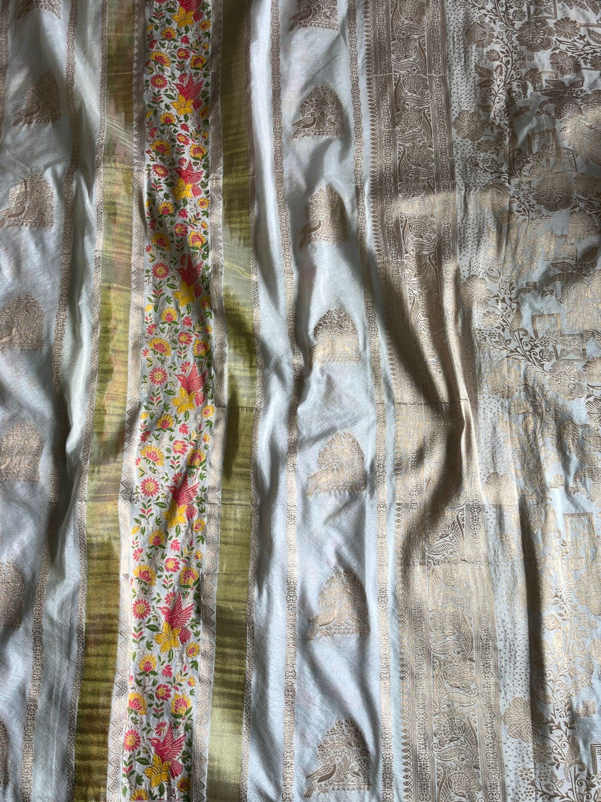 Khadi tissue paithani silk saree