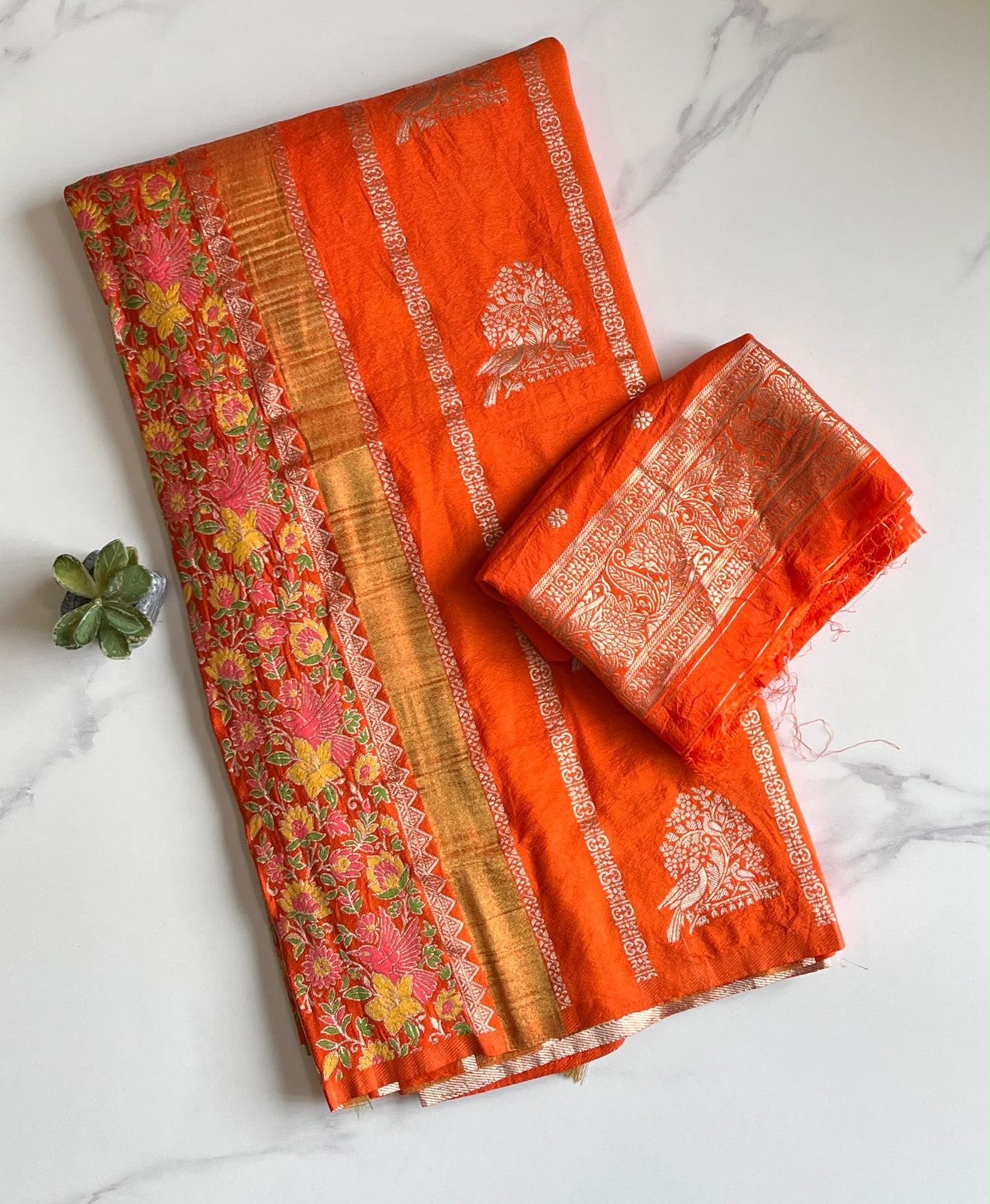 Khadi tissue paithani silk saree