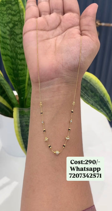 Beautiful Blackbeads chain 18 inchs long