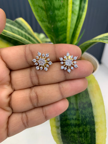 Beautiful Diamond Replica studs with pushback