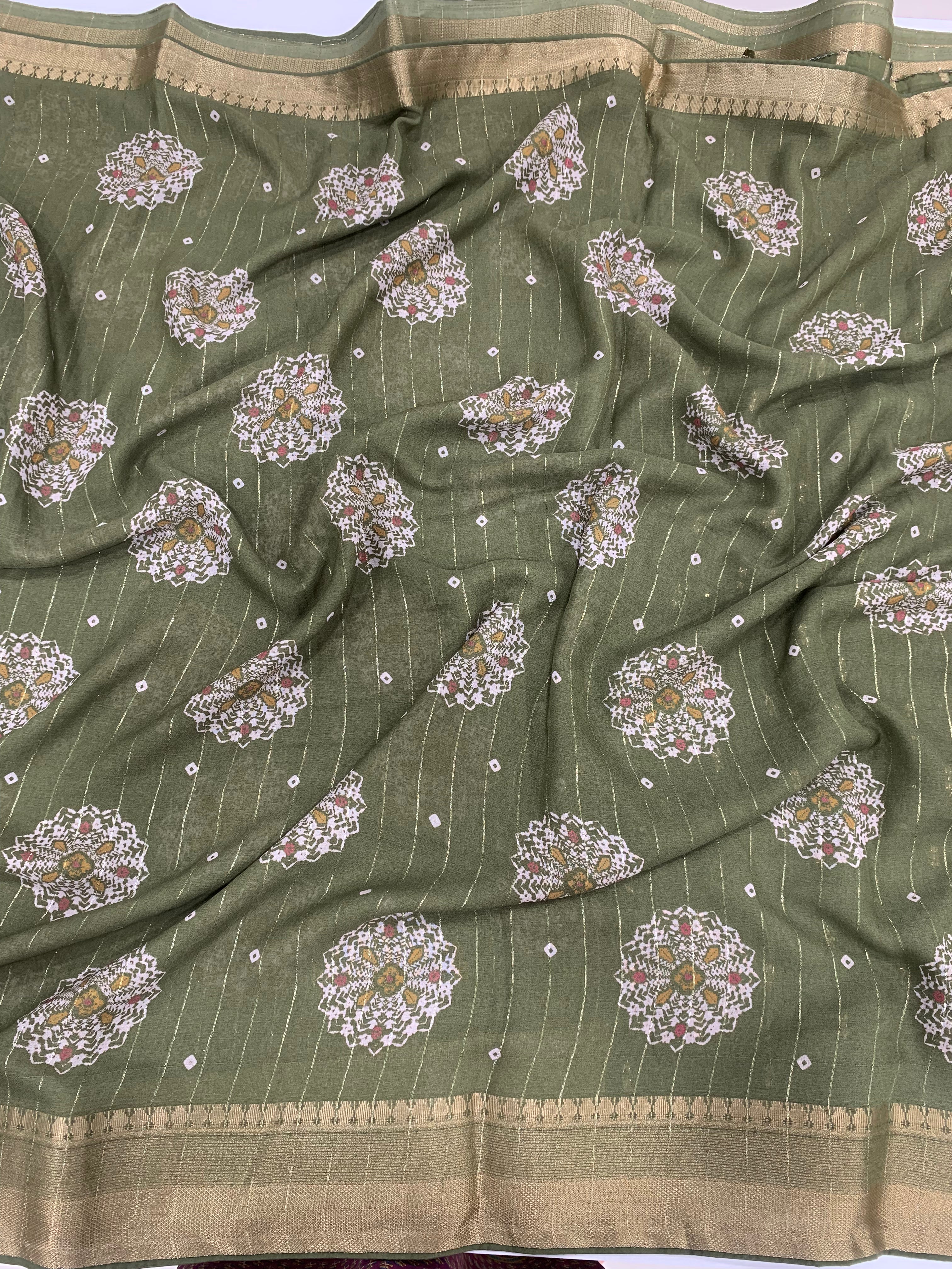 Beautiful georgette saree