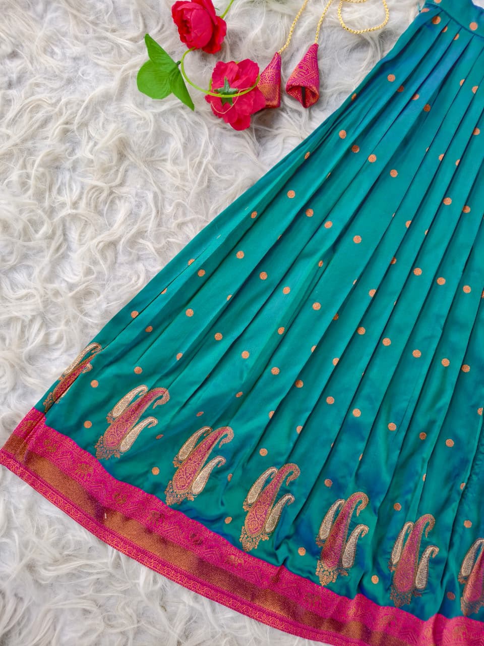 Soft silk skirt and top
