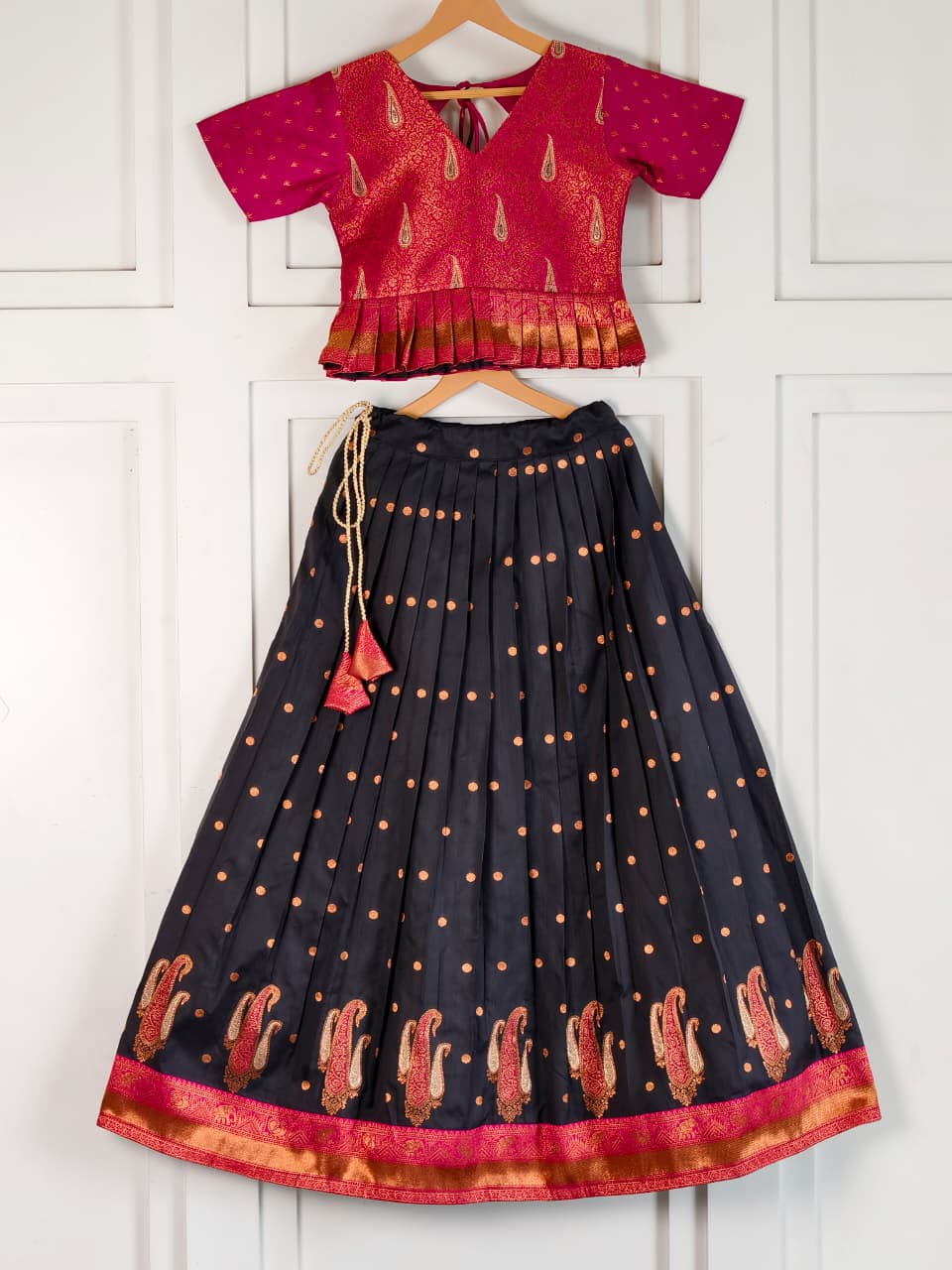 Soft silk skirt and top