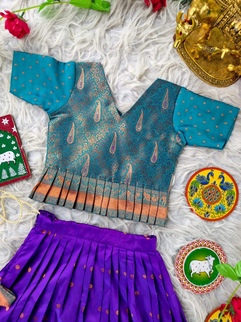 Soft silk skirt and top