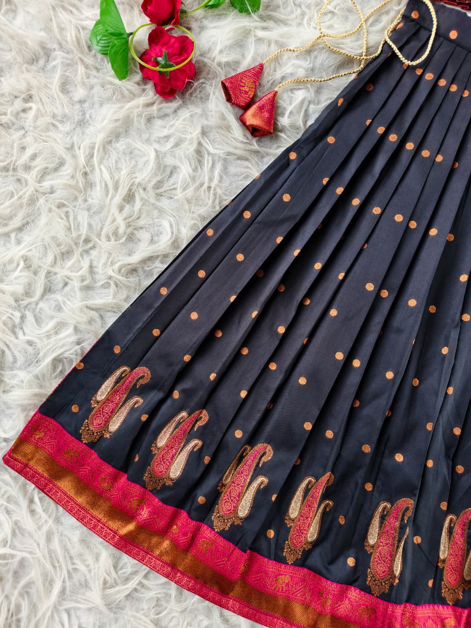 Soft silk skirt and top