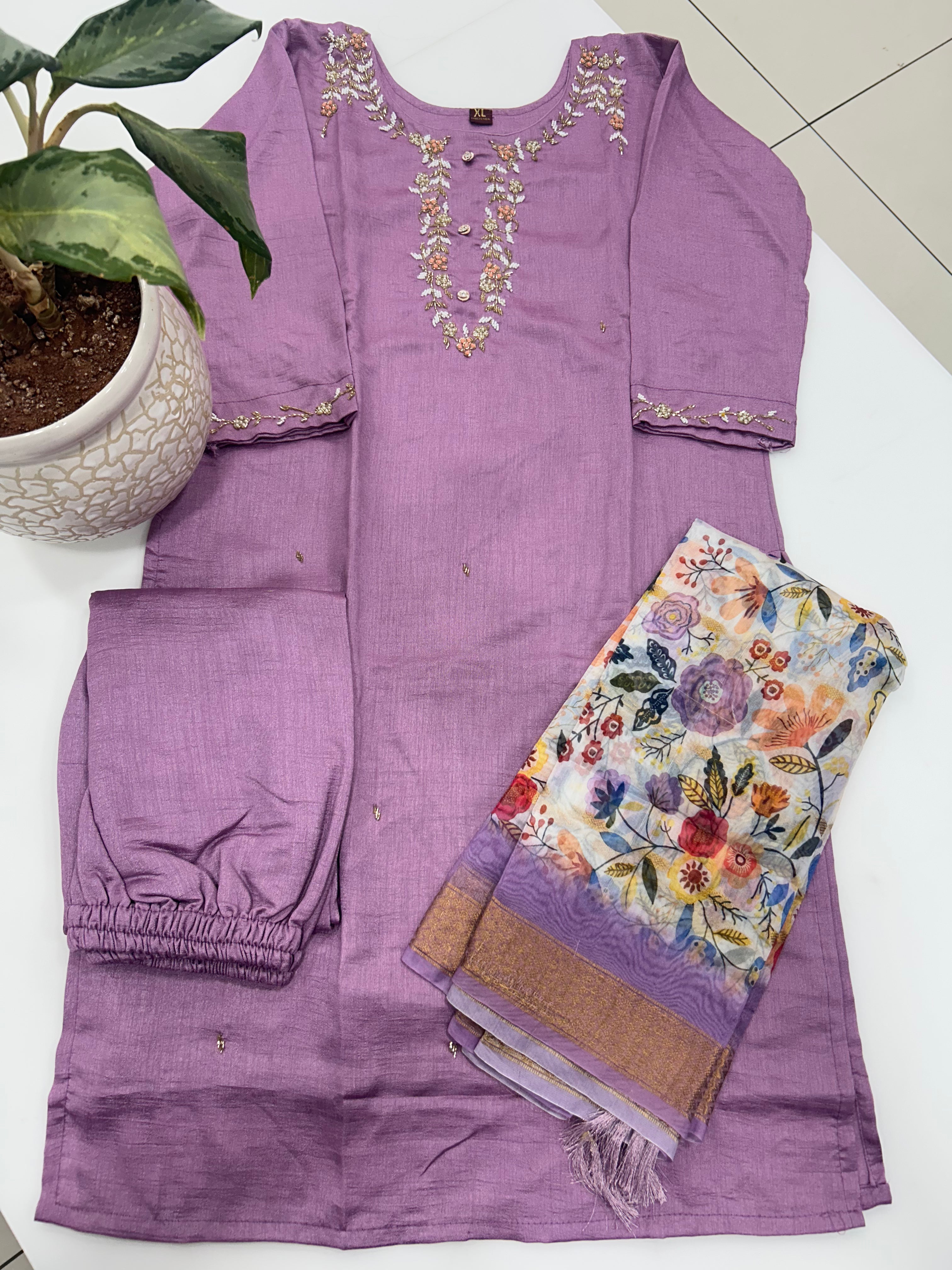 Roman silk 3-piece set