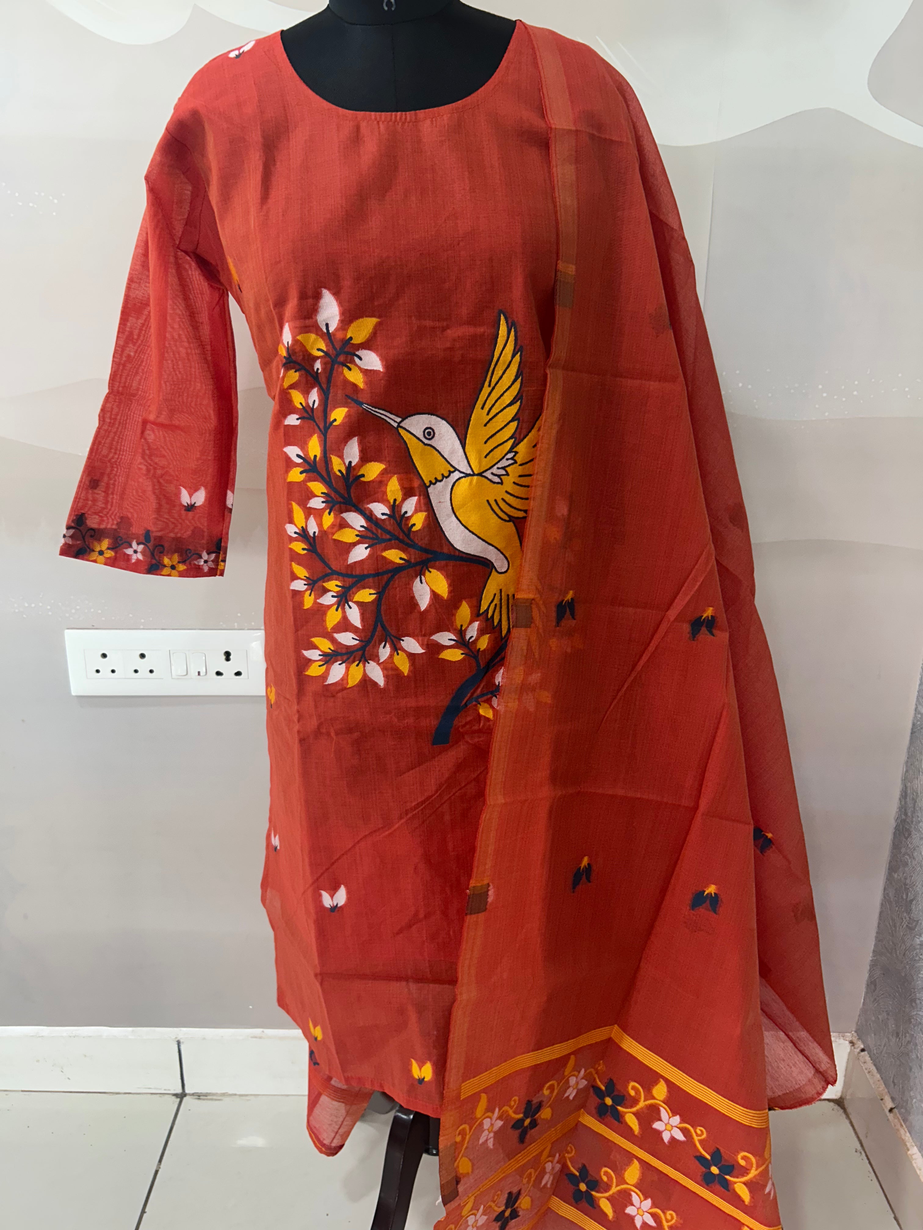 Beautiful Jamdhani 3-piece set
