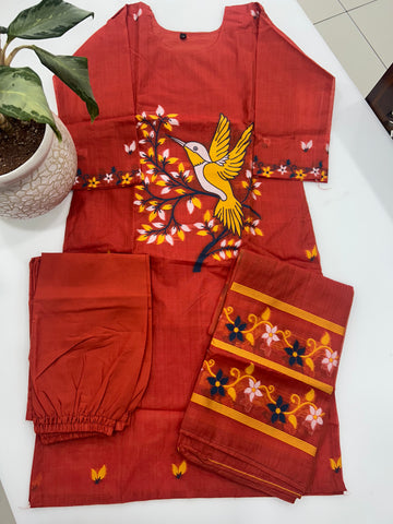 Beautiful Jamdhani 3-piece set