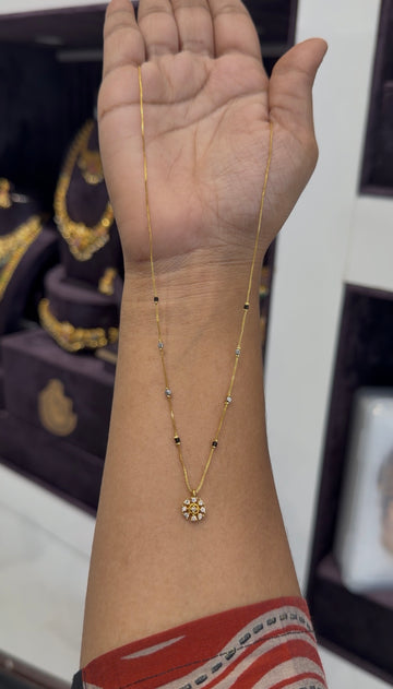 Beautiful Simple Blackbeads chain 18 inchs long