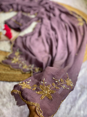 Soft crush silk saree